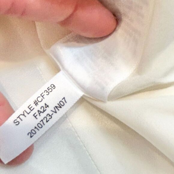 J Crew Vest Top Womens 0 Ivory Sleeveless Button-Fly Tank Blazer Stretch NWT - Picture 10 of 11